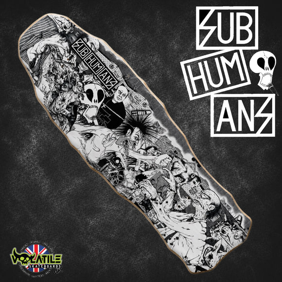 Subhumans Limited Edition Exclusive Shaped Skateboard Deck (Pre Order) - DEVILHORN
