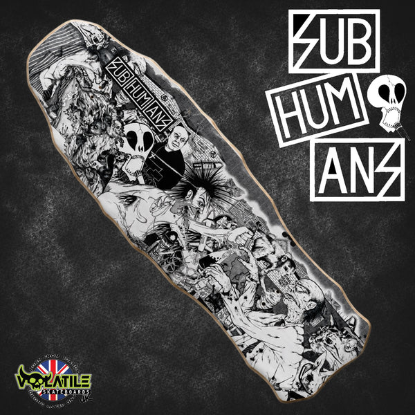 Subhumans Limited Edition Exclusive Shaped Skateboard Deck (Pre Order) - DEVILHORN