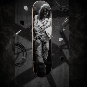 Rich Fuscia “Eddie” rock photography skateboard deck – front view