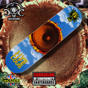 Corrosion of Conformity Deliverance skateboard deck – front artwork